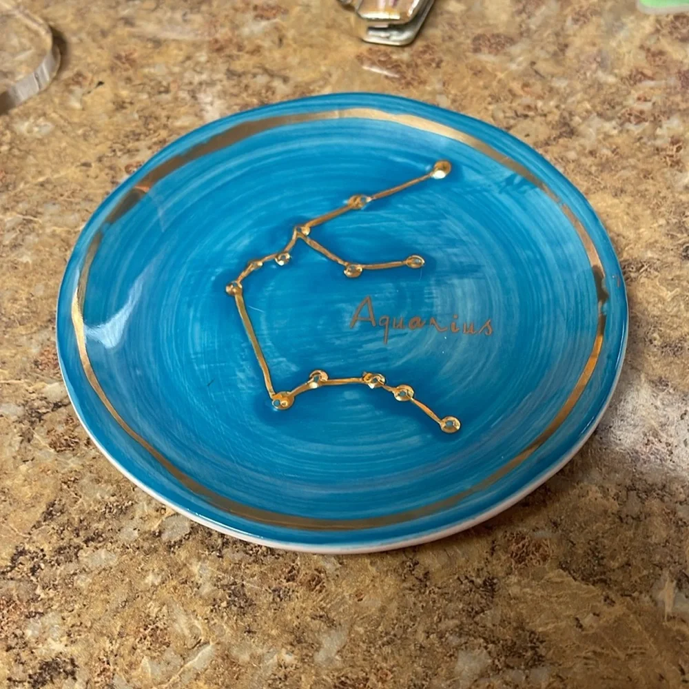 Anthropologie Star Sign Trinket Dish in Aquarius